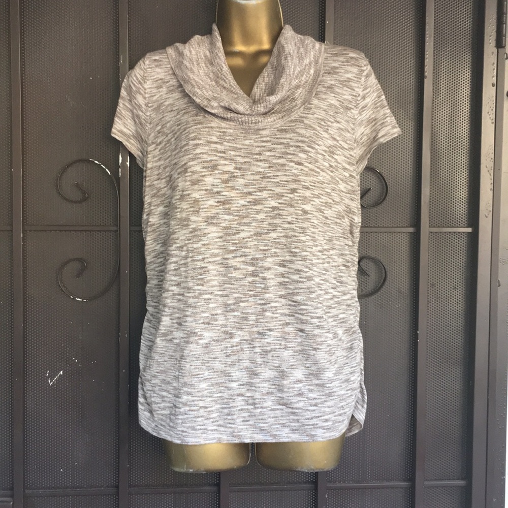 Multi Color Short Sleeve Sweater